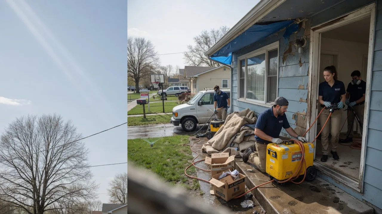 Basement Flood Cleanup in Morrisonville, WI near me